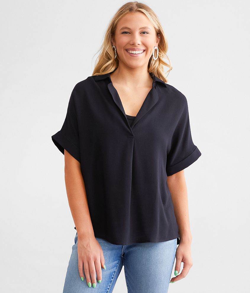 Hyfve Dolman Collared Top front view