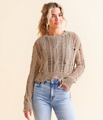 Hyfve Cable Knit Sweater front view