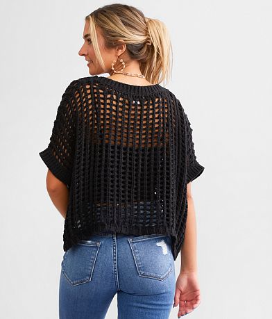 Hyfve Cropped Boxy Sweater BACK