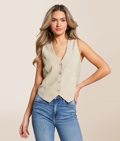 Hyfve Button-Up Vest front view