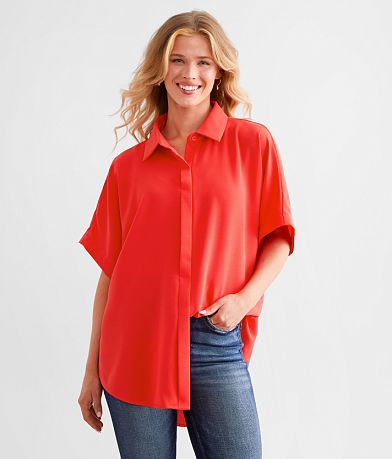 Hyfve Flowy Dolman Blouse front view