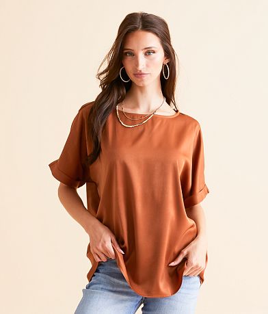 Hyfve Satin Blouse front view