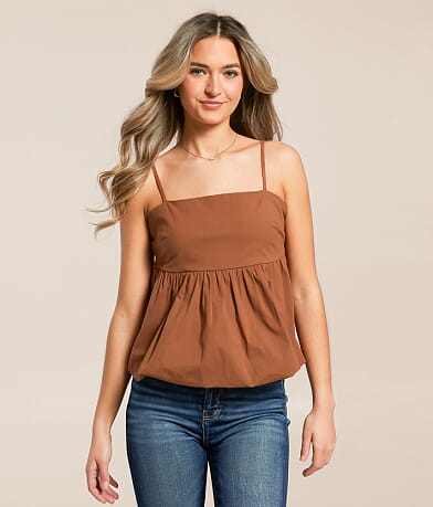 Willow & Root Bubble Tank Top front view