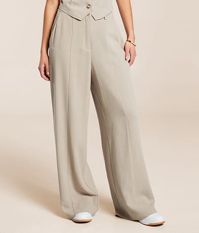 Willow &amp; Root Linen Blend Trouser Pant FULL_LEFT_SIDE
