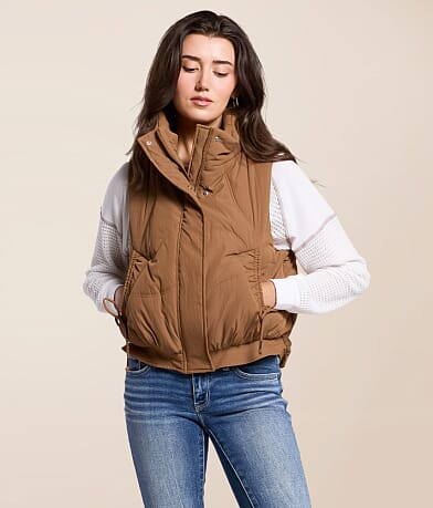 Hyfve Quilted Puffer Vest front view