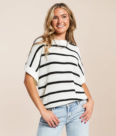 Hyfve Striped Sweater front view