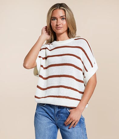 Hyfve Striped Sweater front view