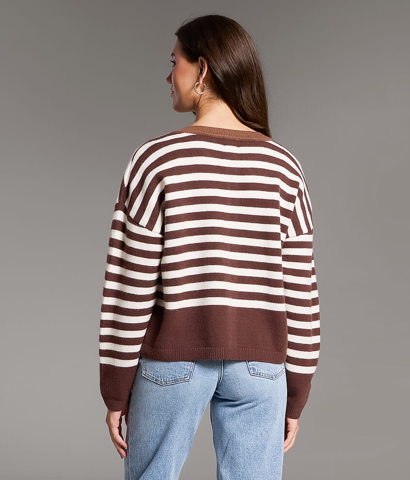 Striped Cardigan Sweater - thumbnail 3