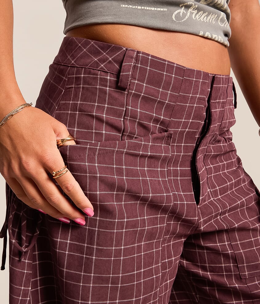 Plaid Ultra Wide Leg Pant - thumbnail 6