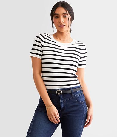 Hyfve Striped Sweater front view