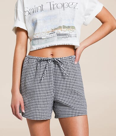 Hyfve Gingham Stretch Boxer Short front view