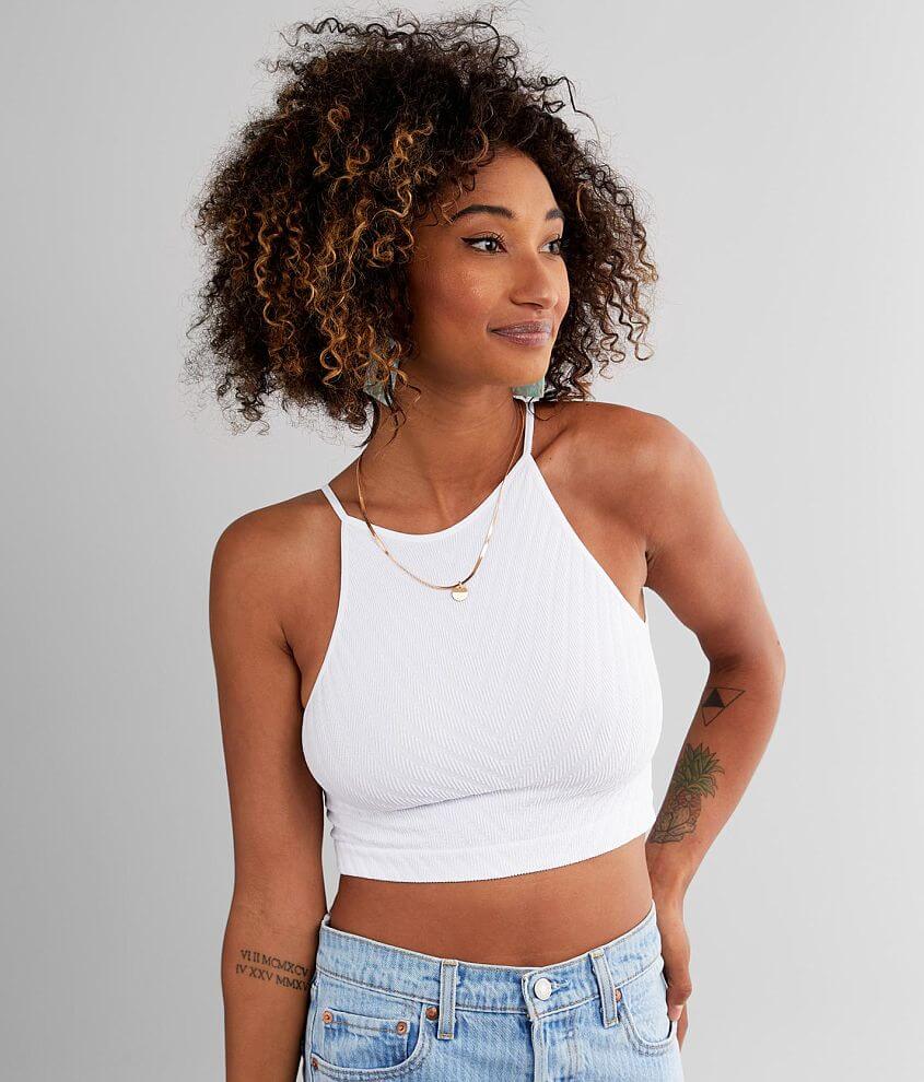 High neck outlet bralette