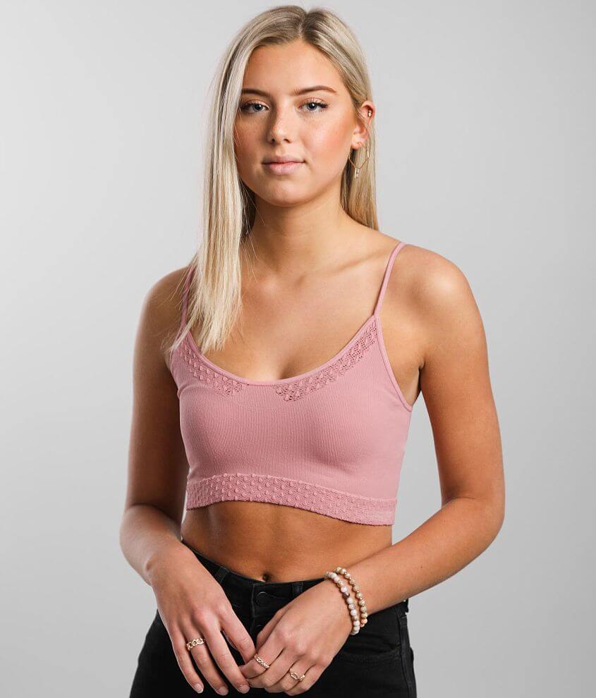 BKEssentials Ribbed Bralette front view