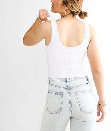 BKEssentials Wide Ribbed Brami BACK