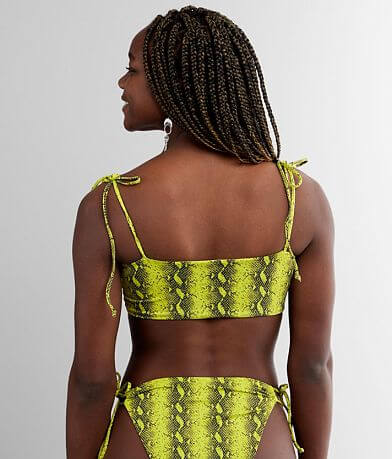 Ris-k Hiatus Snakeskin Swim Top back view