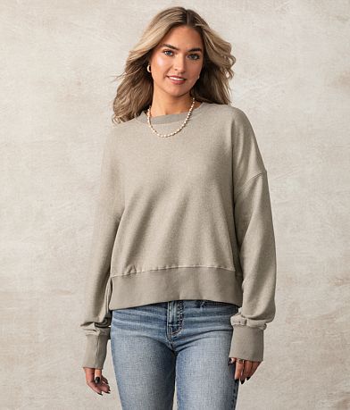 Buckle Black Remi Oversized Pullover full right side view