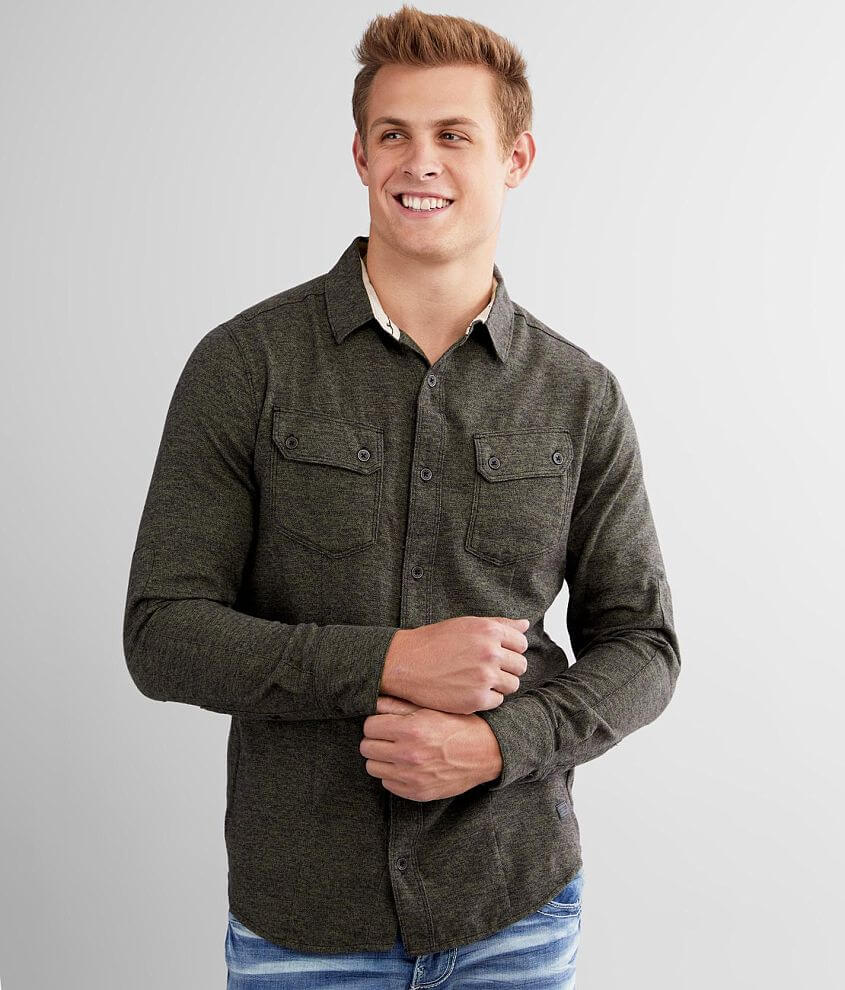 Image of Outpost Makers Heathered Ocean-Tech Shirt