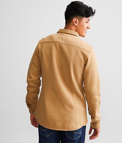Outpost Makers Solid Flannel Shacket back view