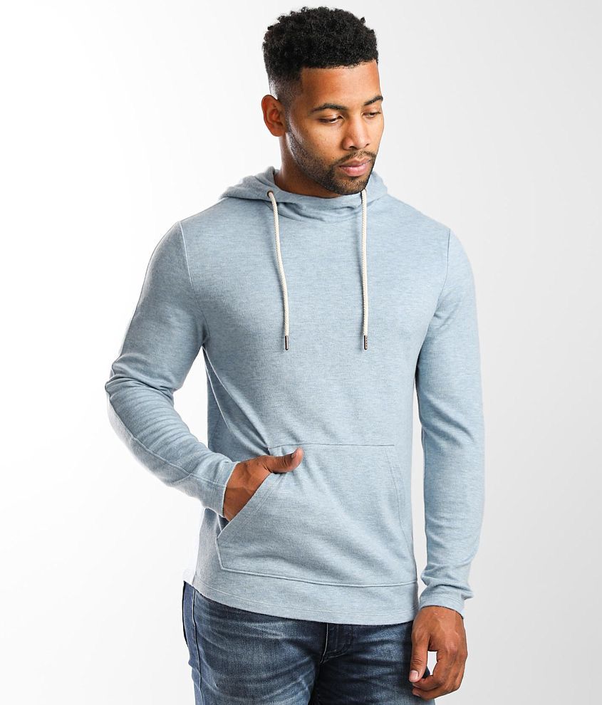 Outpost Makers Brushed Knit Hoodie - Men's Sweatshirts in Morning Sky ...