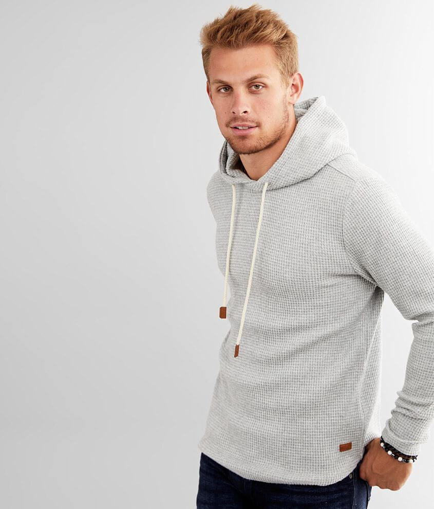 Outpost Makers Fleece Waffle Knit Hoodie - Men's Sweatshirts in Tablewine