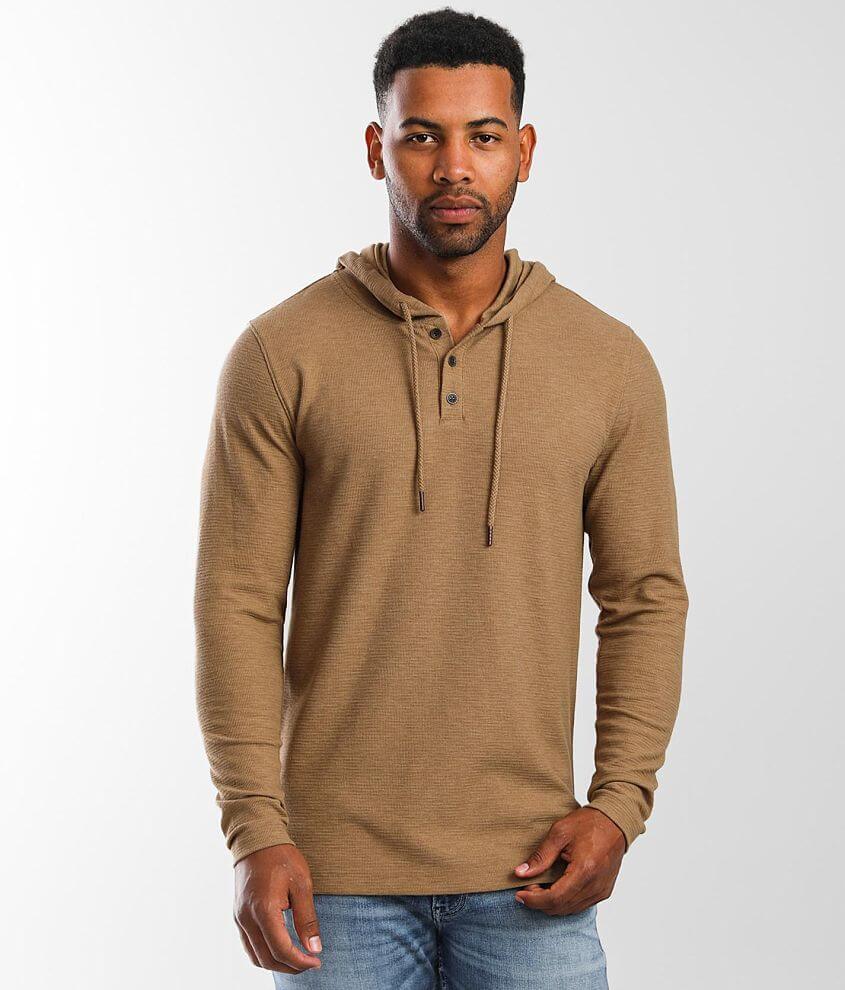 Henley hoodie store