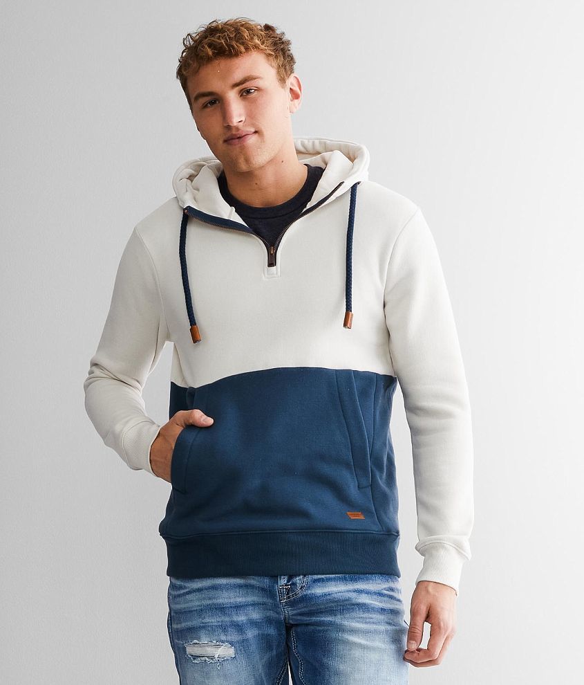 Outpost Makers Color Block Hooded Sweatshirt front view