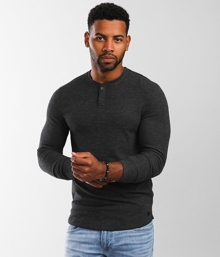 Outpost Makers Brushed Knit Henley front view