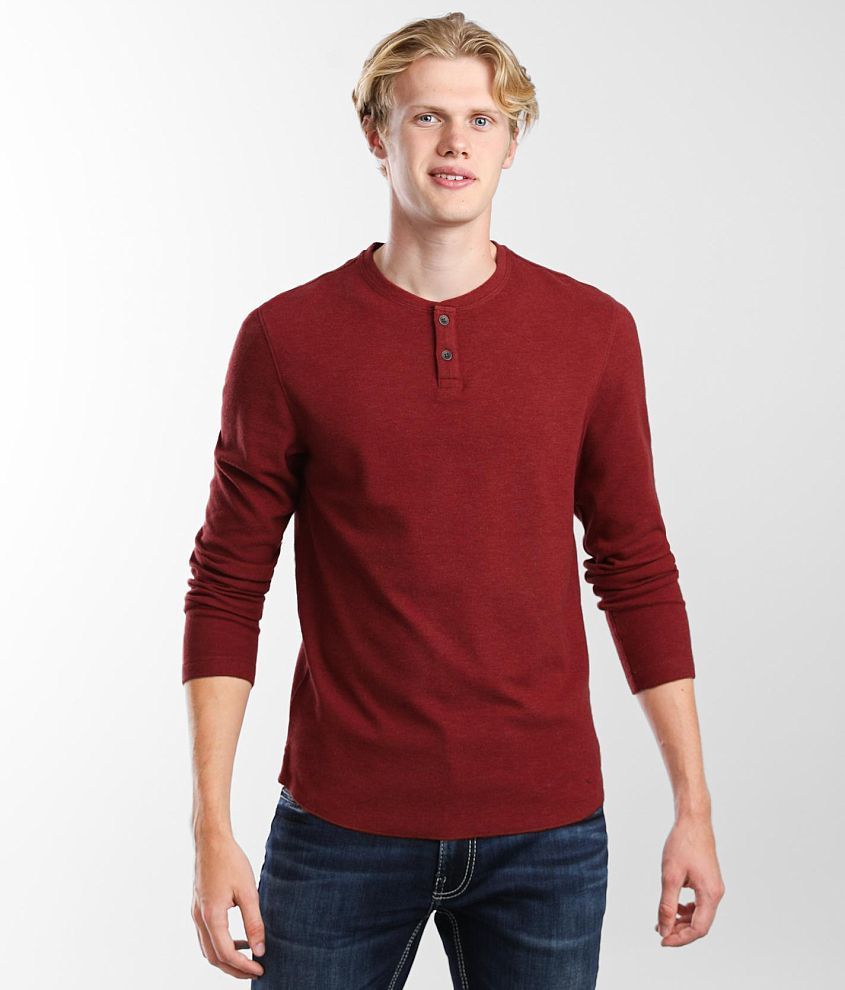 Outpost Makers Brushed Knit Henley front view