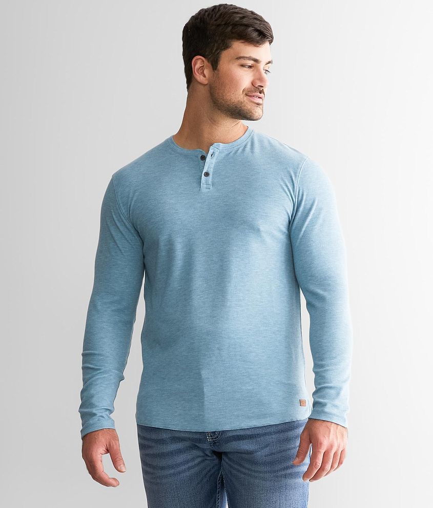 Outpost Makers Brushed Knit Henley front view