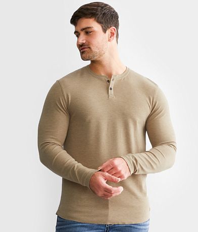 Outpost Makers Brushed Knit Henley front view
