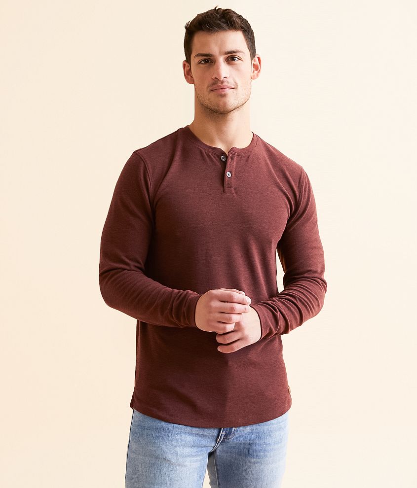 Outpost Makers Brushed Knit Henley front view