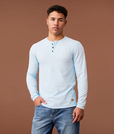 Outpost Makers Textured Knit Henley front view
