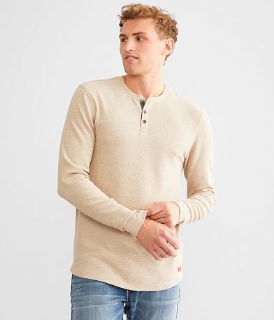 Outpost Makers Textured Knit Henley front view