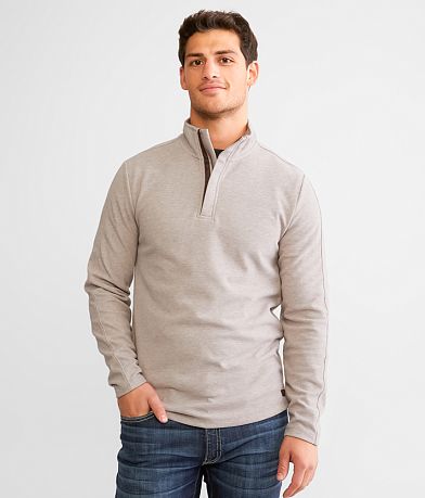 Outpost Makers Fleece Waffle Knit Hoodie - Men's Sweatshirts in Tablewine