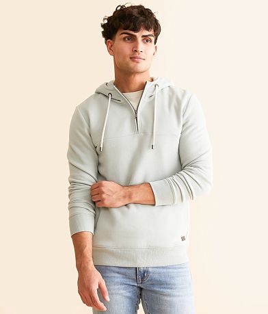 Outpost Makers Quarter Zip Hooded Sweatshirt front view