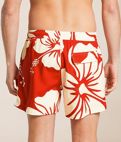 Duvin Trouble In Paradise Volley Swim Trunks back view