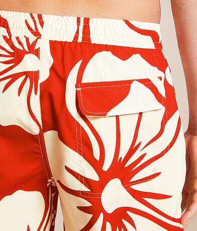Duvin Trouble In Paradise Volley Swim Trunks back pocket view