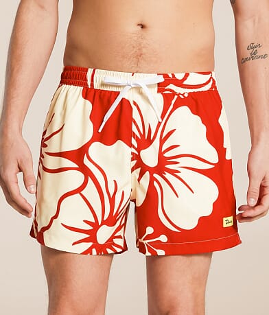 Duvin Trouble In Paradise Volley Swim Trunks front view