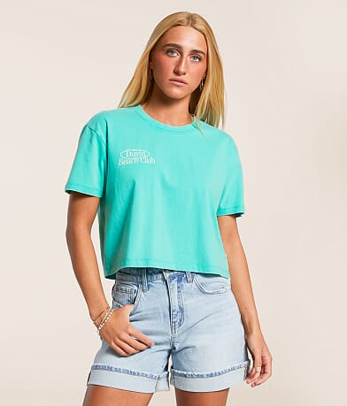 Duvin Beach Club Cropped T-Shirt front view