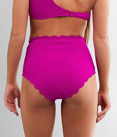 Beach Joy Mermaid Scalloped Swim Bottom back view