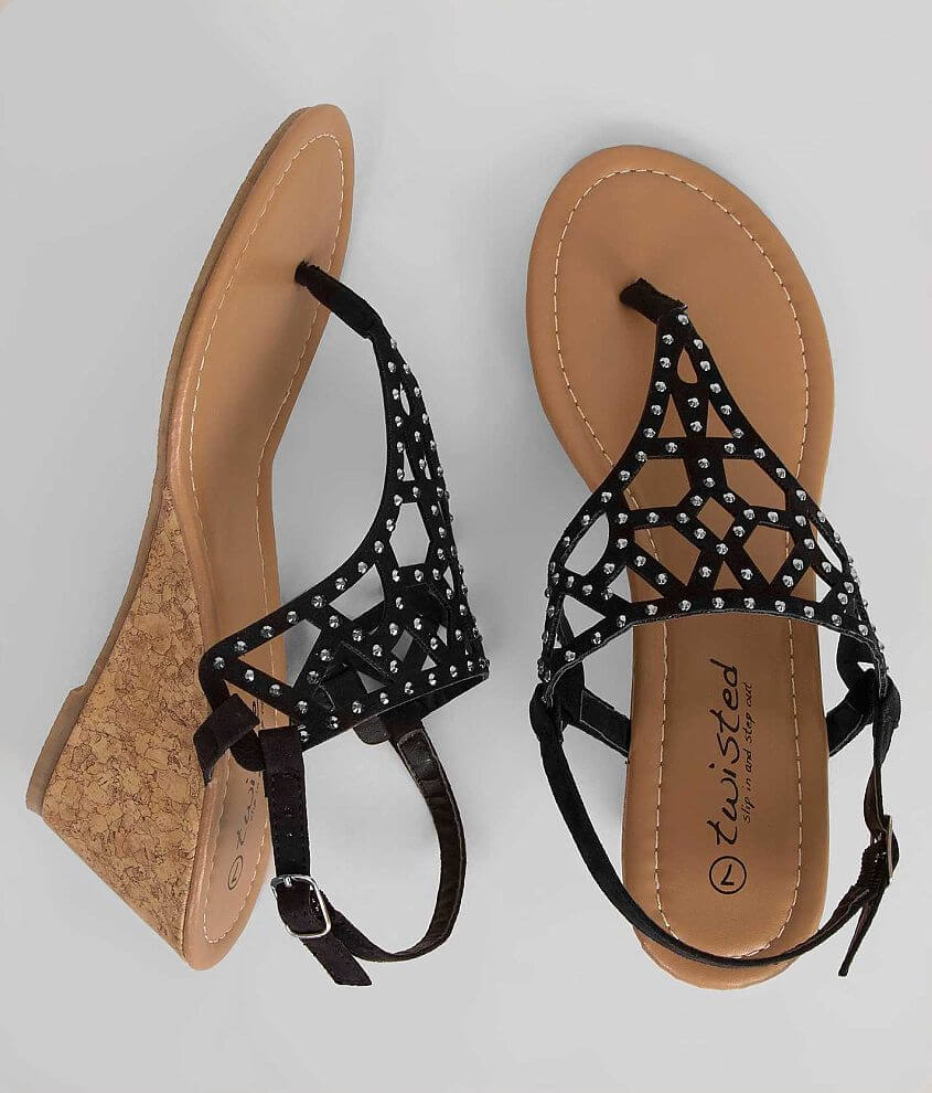 Twisted Riley Sandal - Women's Shoes in Black | Buckle