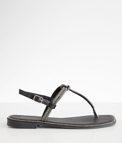 Qupid Afia Glitz Sandal front view