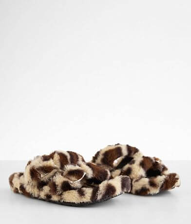 Qupid Eli Double Strap Cheetah Print Slipper MISC_DETAIL_1