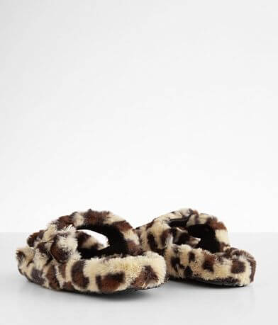 Qupid Eli Double Strap Cheetah Print Slipper MISC_DETAIL_2