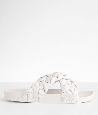 Qupid Immy Braided Sandal front view