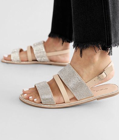 Qupid Kazen Rhinestone Sandal misc detail 4 view