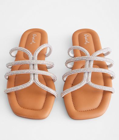 Qupid Mega Glitz Sandal misc detail 3 view