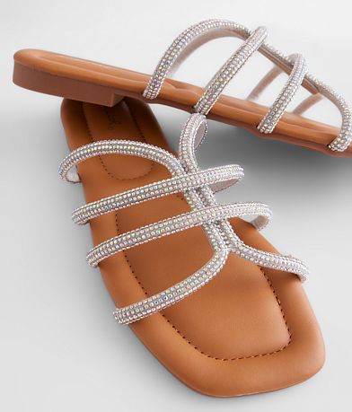 Qupid Mega Glitz Sandal misc detail 4 view