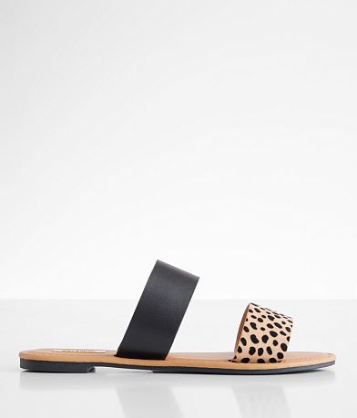 Qupid Double Strap Sandal front view