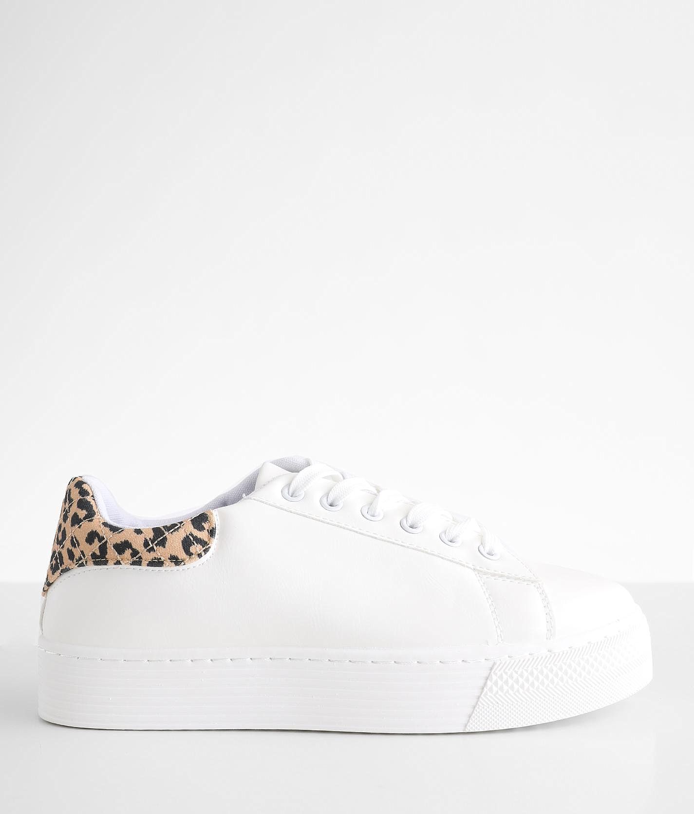 Leopard and best sale white sneakers